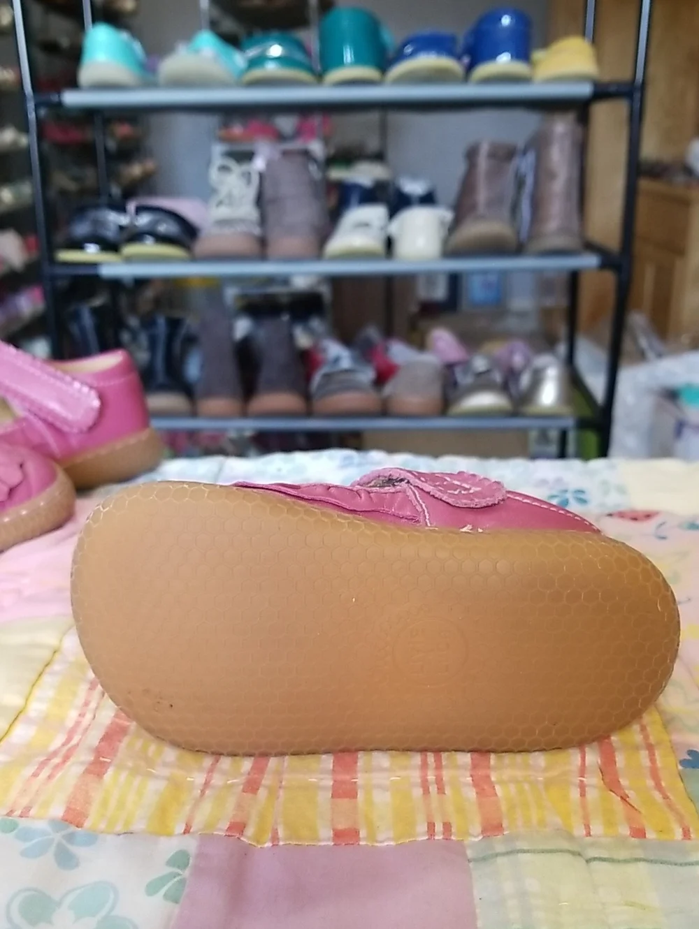 Livie & Luca Pink Shimmer Ruche HTF Soft Originals Made in Mexico Size 5